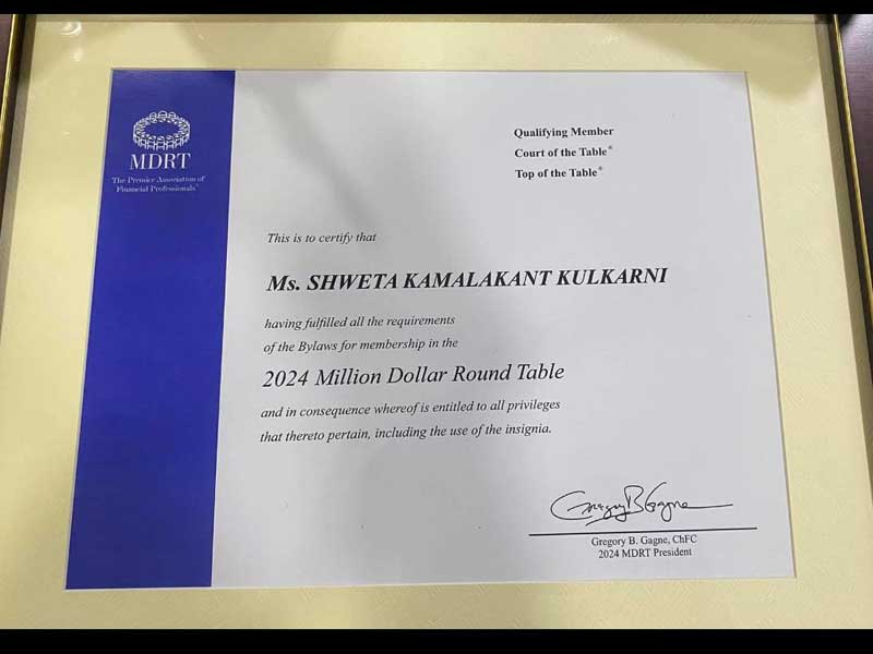 Received the Incredible Honour MDRT in Vancouver, Canada 2025